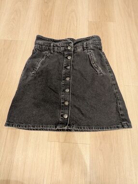 Anthropologie Pilcro Jean Black Skirt Size 10